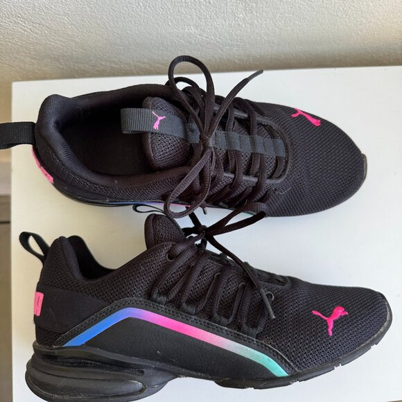 Puma Shoes - PUMA Black Rainbow Gradient Sneakers Women’s 9.5 (EUR 40.5)